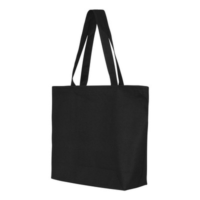 Q-Tees¨ Canvas Zippered Tote Bag (Blank)
